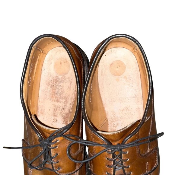 Allen Edmonds Oxford Shoes Men\'s 10 D Brown Leather Dress Used *No Insoles